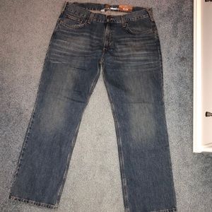 Relaxed straight fit carhartt jeans